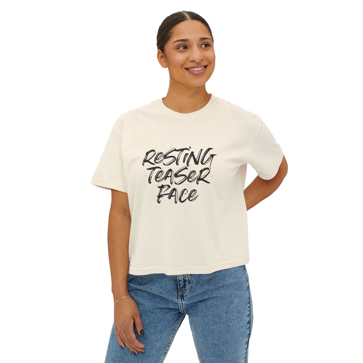 Resting Teaser Face Pilates Crop Top