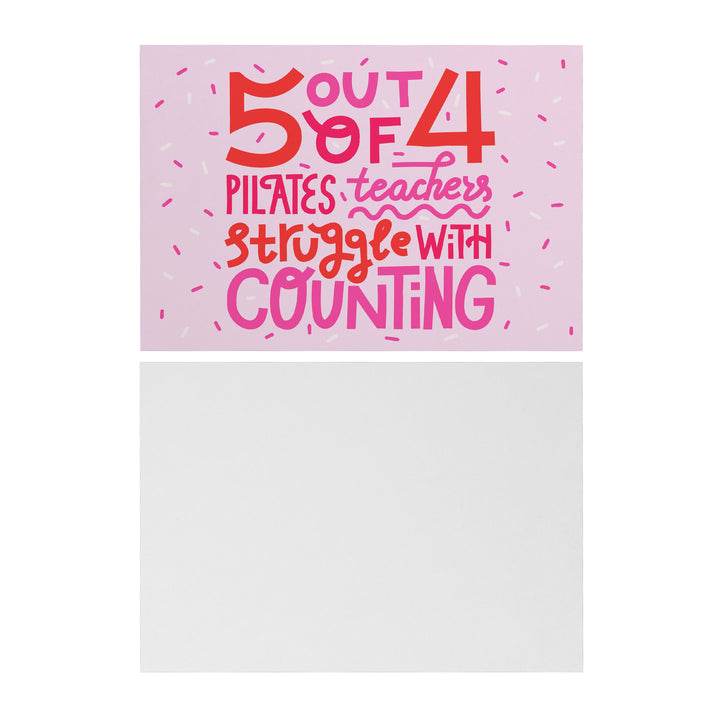 5 out of 4 Pilates Teachers Notecard