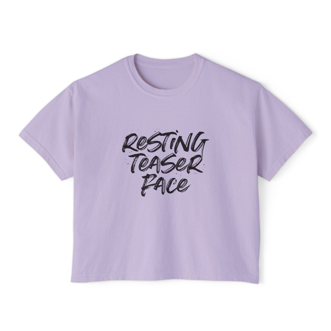 Resting Teaser Face Pilates Crop Top