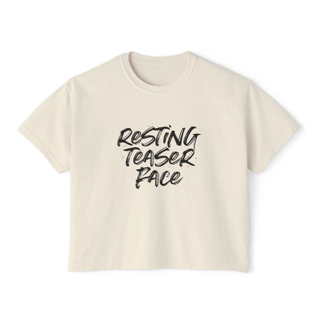 Resting Teaser Face Pilates Crop Top