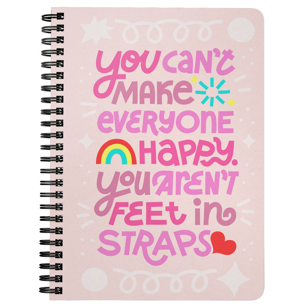 Feet In Straps Spiralbound Notebook