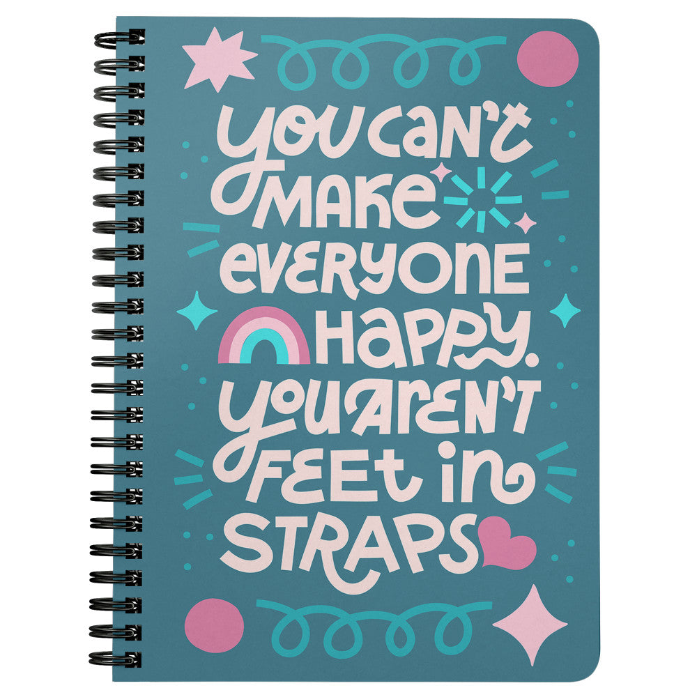 Feet In Straps Spiralbound Notebook