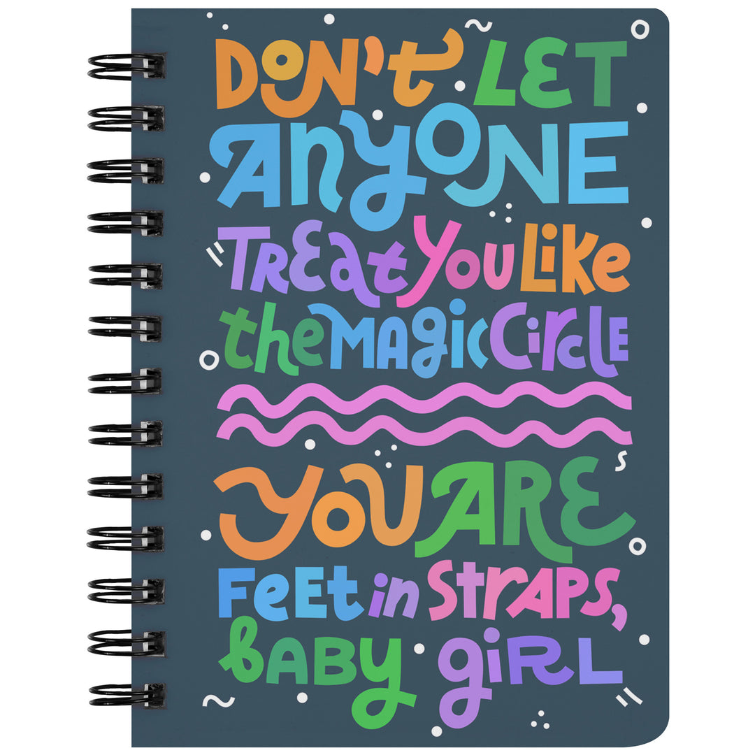 Treat You Like Magic Circle Spiral Bound Notebook