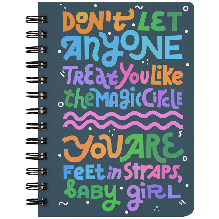 Treat You Like Magic Circle Spiral Bound Notebook