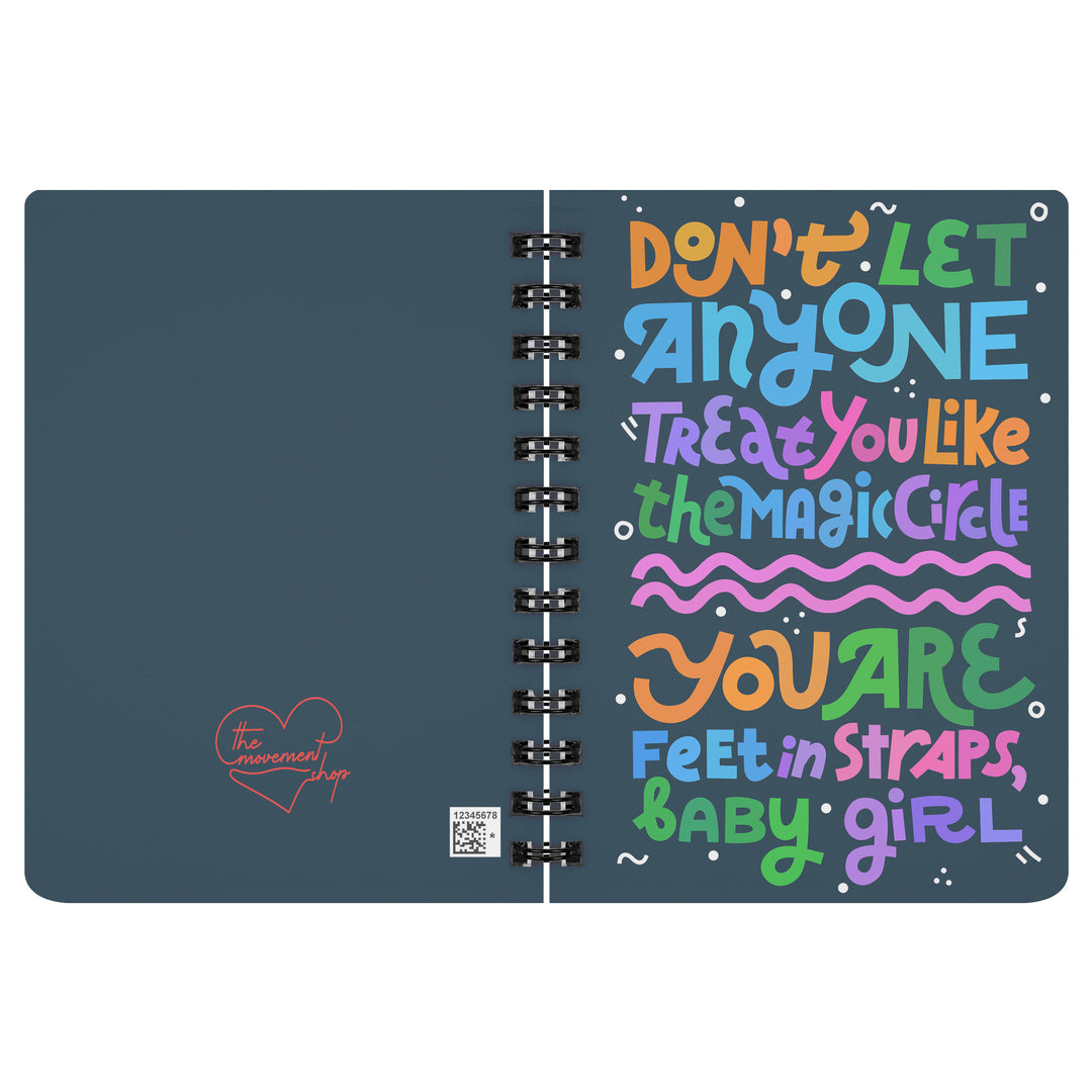 Treat You Like Magic Circle Spiral Bound Notebook