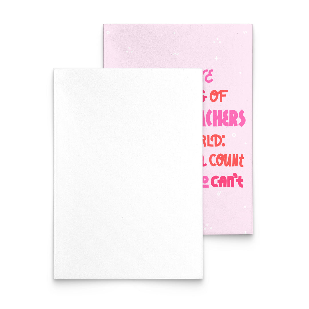 3 Types (Pilates) Flat Notecard