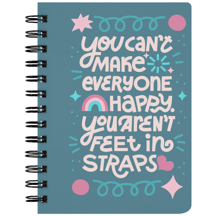 Feet In Straps Spiral Bound Notebook
