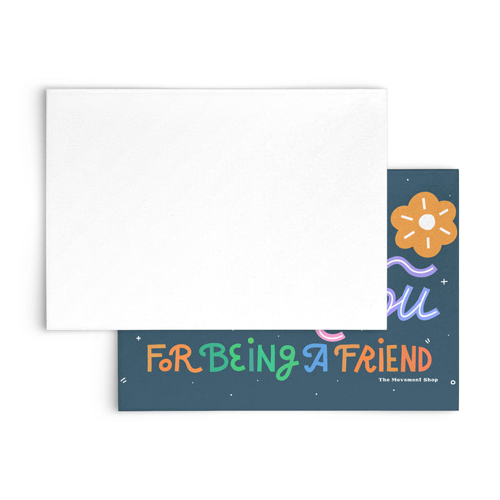 Plank You (blue) Flat Notecard