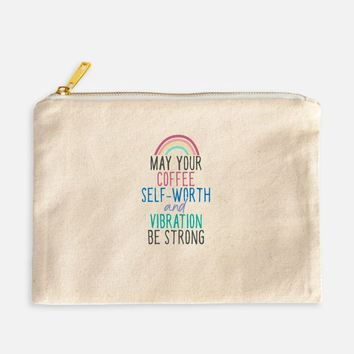 Self Worth + Coffee Cosmetic Bag