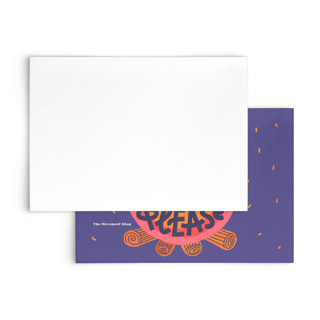 Smore Plank Flat Notecard