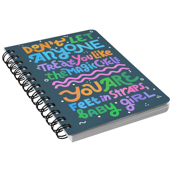Treat You Like Magic Circle Spiral Bound Notebook