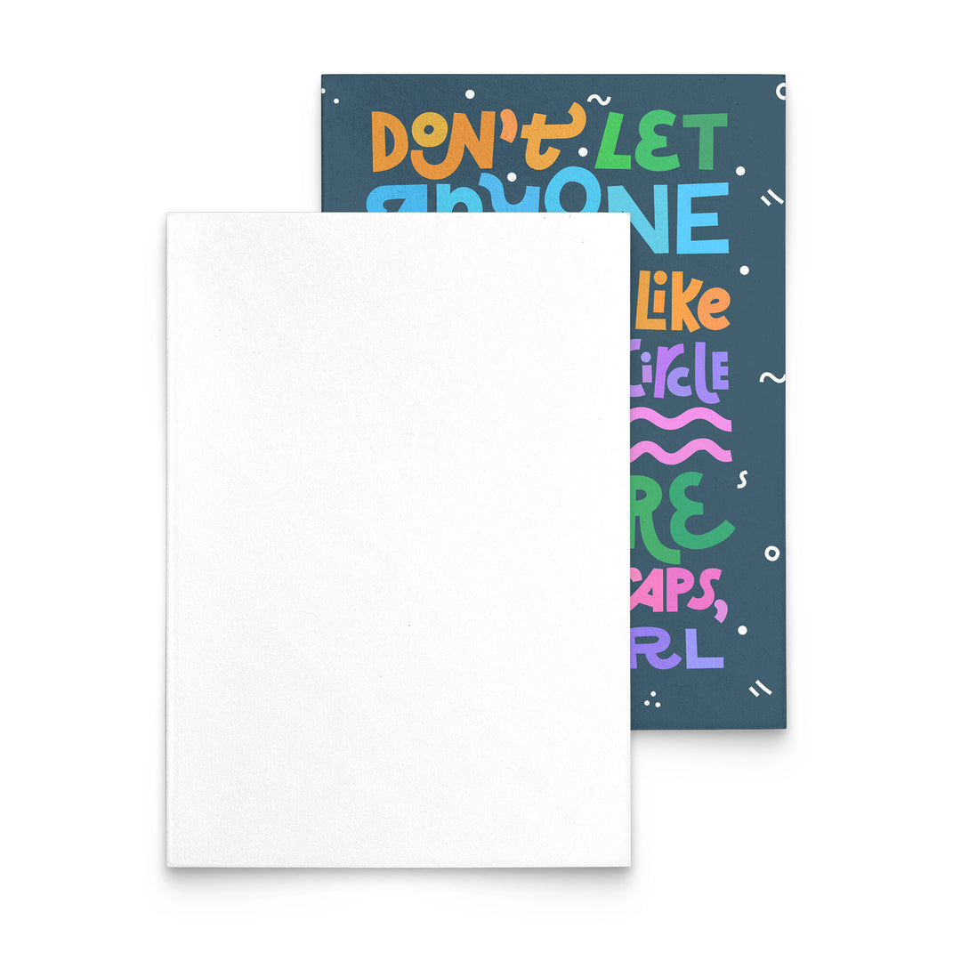 Treat You Like Magic Circle (Blue) Flat Notecard