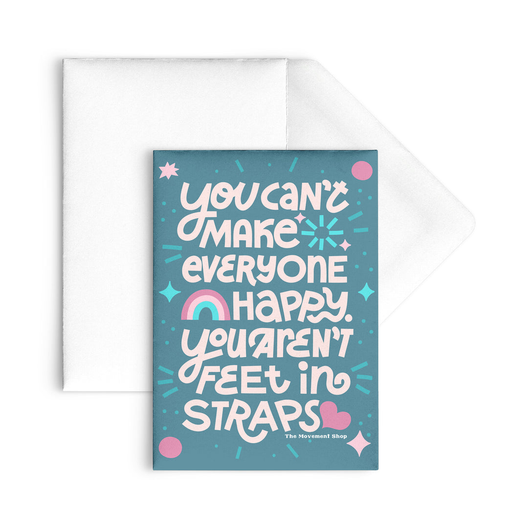 You Aren't Feet In Straps (Green) Flat Notecard