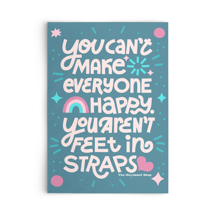 You Aren't Feet In Straps (Green) Flat Notecard