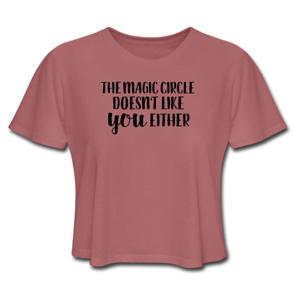 Magic Circle Crop Top - mauve