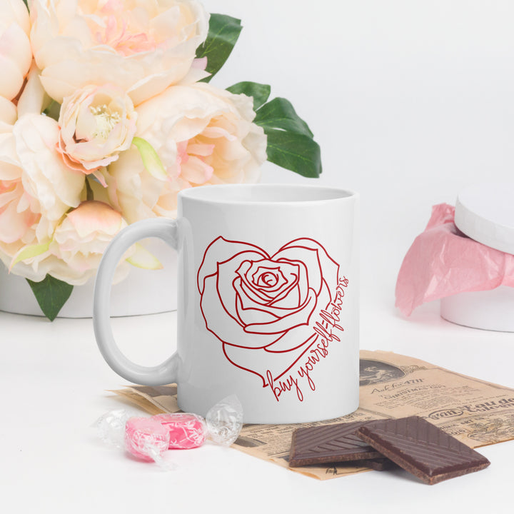 Buy Yourself Flowers (Red) Mug