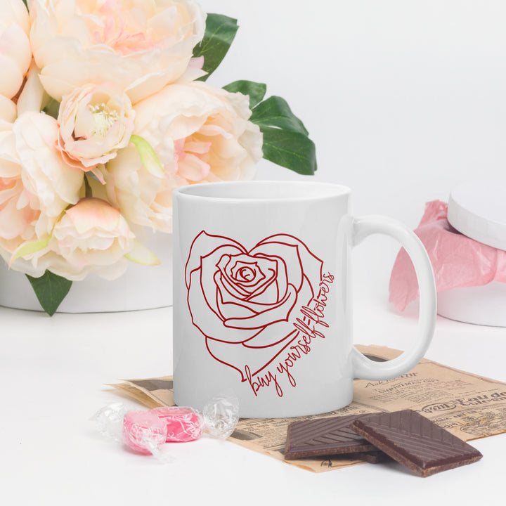 Buy Yourself Flowers (Red) Mug
