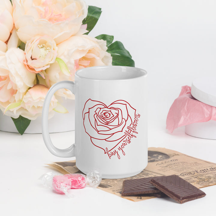 Buy Yourself Flowers (Red) Mug