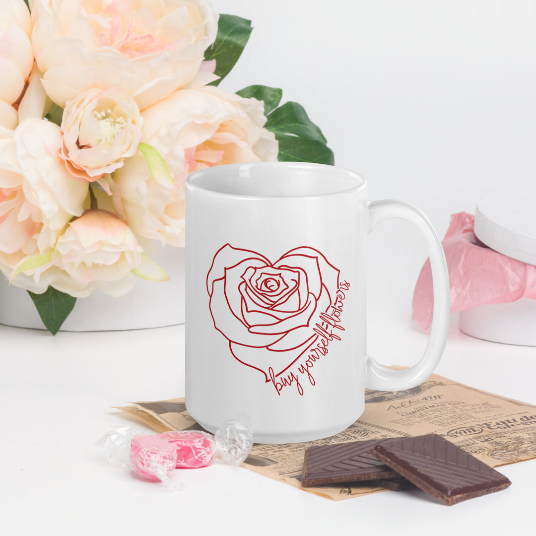Buy Yourself Flowers (Red) Mug