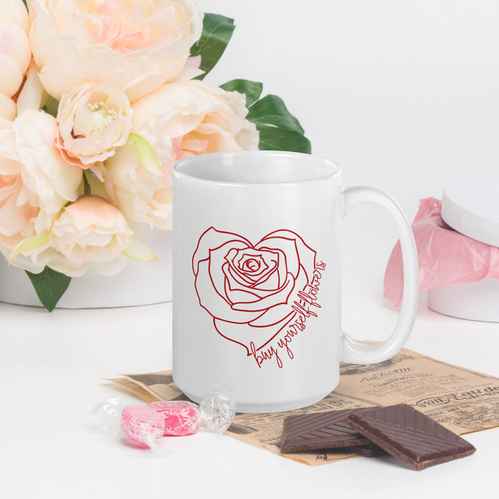 Buy Yourself Flowers (Red) Mug