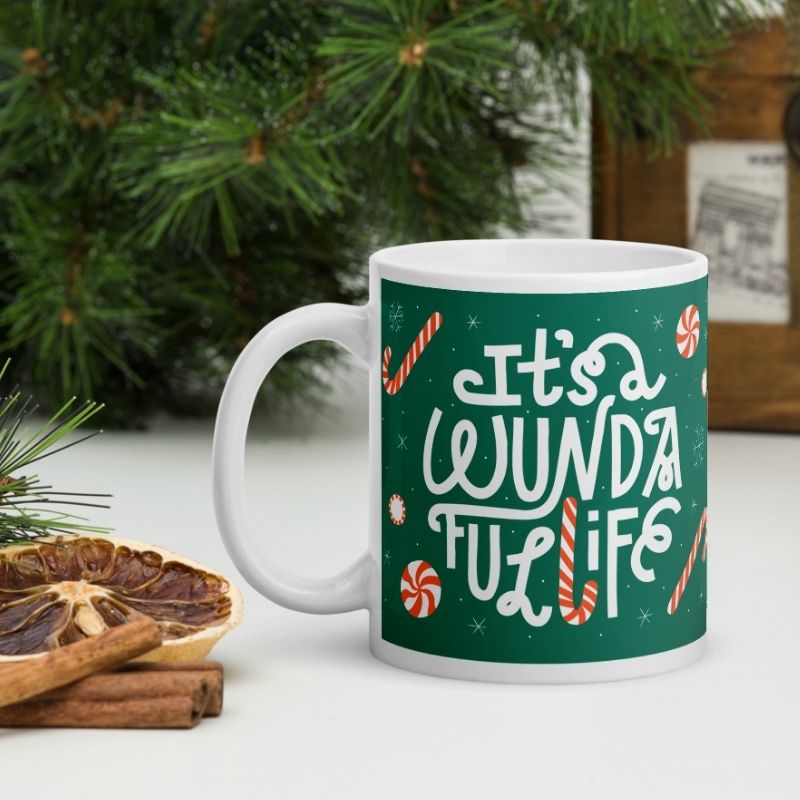 Wunda-ful Life Green Mug