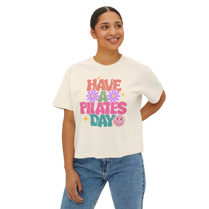 Have A Pilates Day Boxy Crop Tee