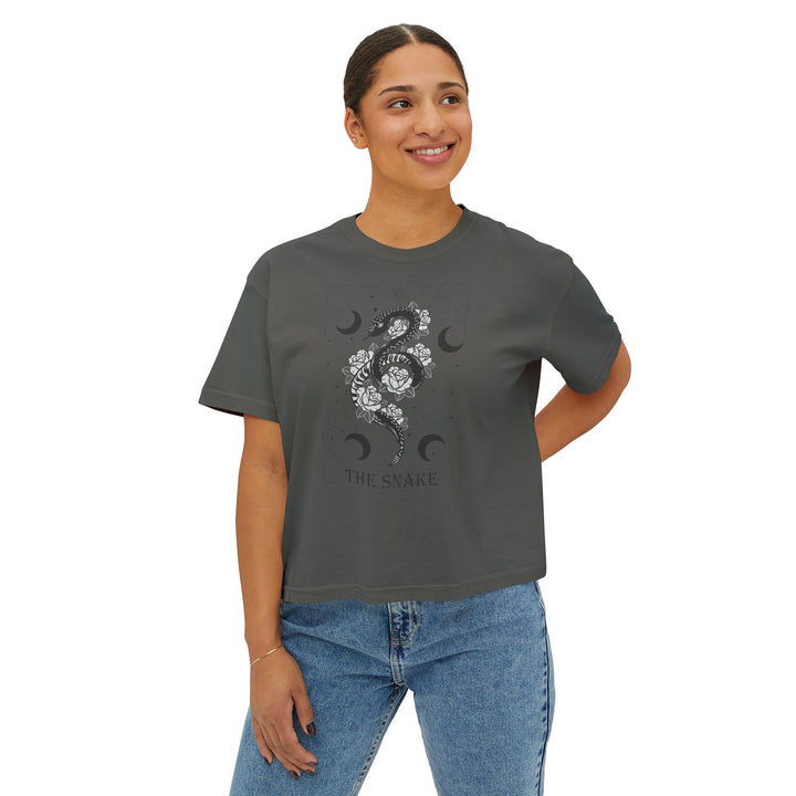 The Snake Women's Boxy Crop Tee