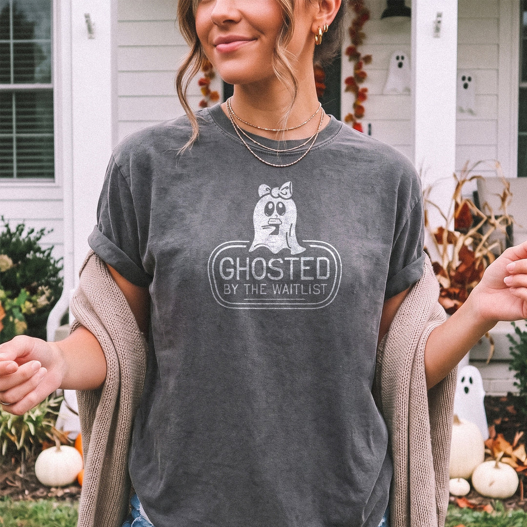 Ghosted By The Waitlist Boyfriend T-Shirt (Pepper)