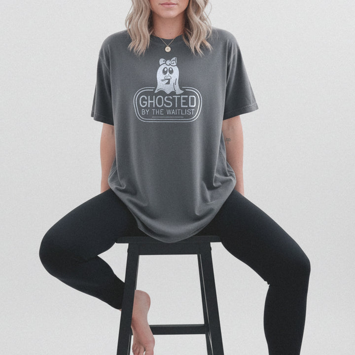 Ghosted By The Waitlist Boyfriend T-Shirt (Pepper)