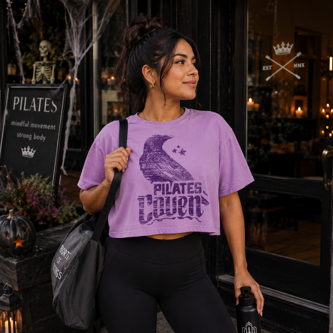 Pilates Coven Midlength Crop Tee