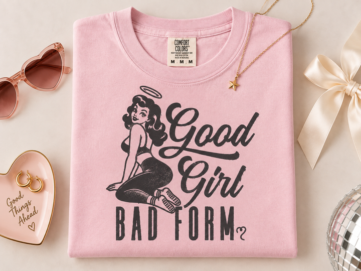 Good Girl, Bad Form Boyfriend Tee