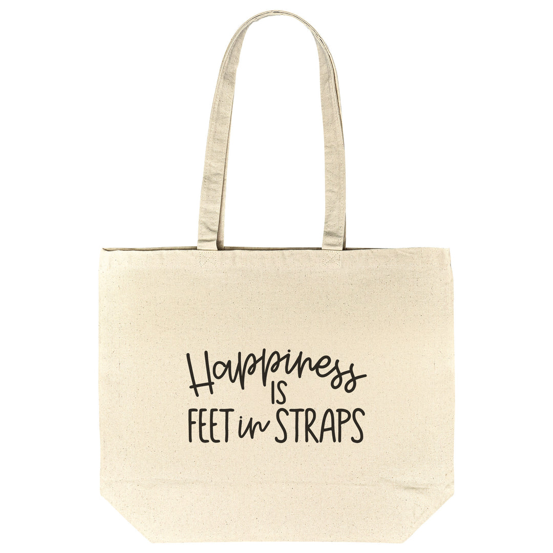 Happiness is Feet In Straps Tote