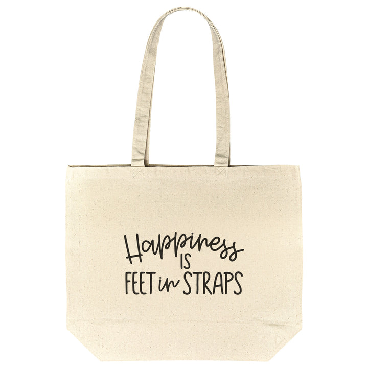 Happiness is Feet In Straps Tote