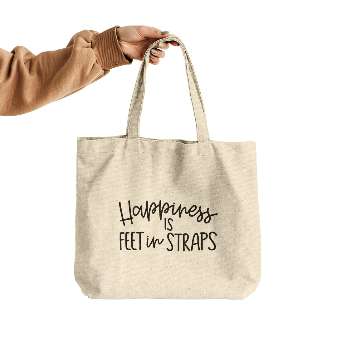 Happiness is Feet In Straps Tote