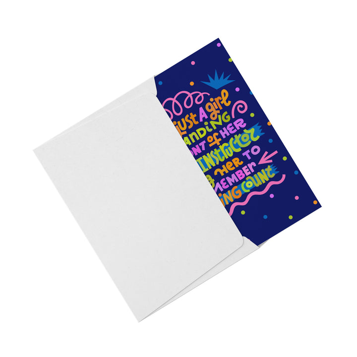 Just A Girl (Pilates) Card