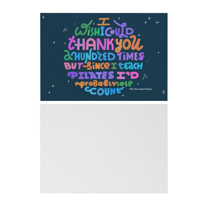 Pilates Thank You Cards