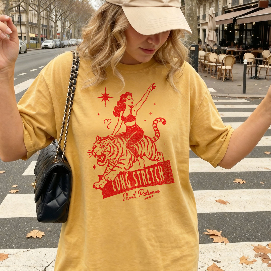 Long Stretch, Short Patience Boyfriend T-Shirt