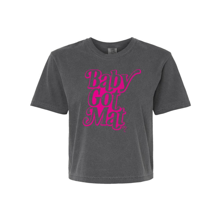 Baby Got Mat — Mid-Length Boxy Crop Pilates Tee