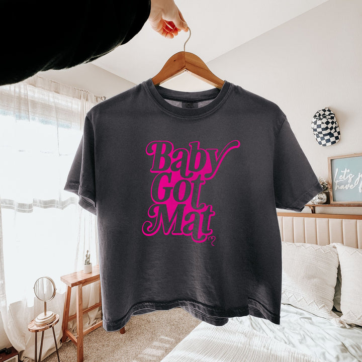 Baby Got Mat — Mid-Length Boxy Crop Pilates Tee