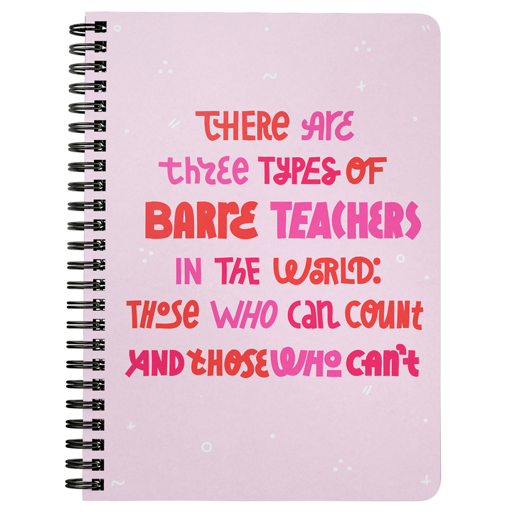 3 Types (Barre) Spiralbound Notebook