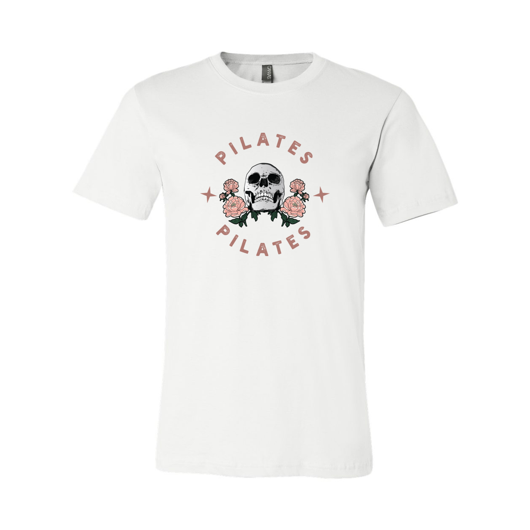 Pilates Skull White T-Shirt