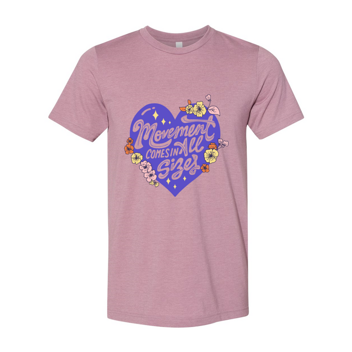 All Sizes Floral Heart T-Shirt