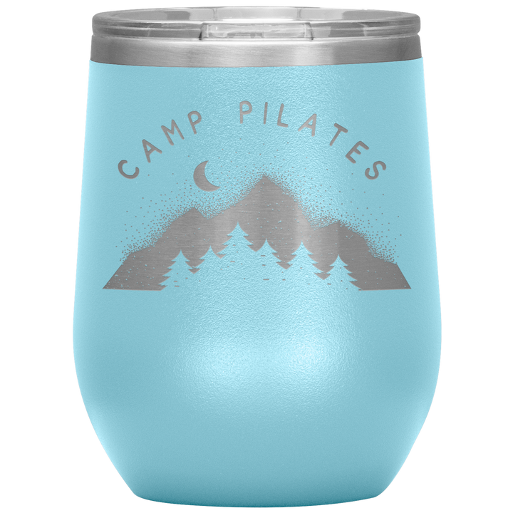Camp Pilates Wine Tumbler