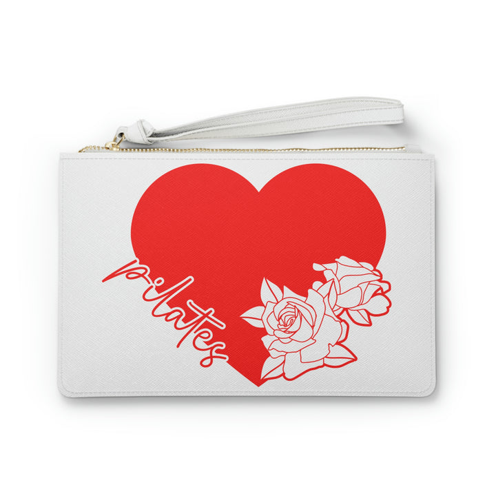 Pilates Heart + Rose Clutch Bag