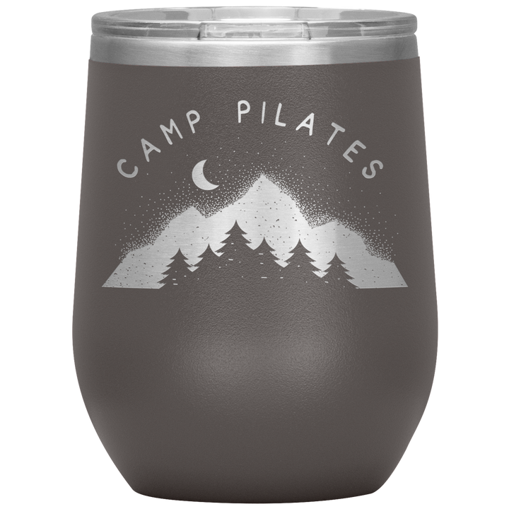 Camp Pilates Wine Tumbler
