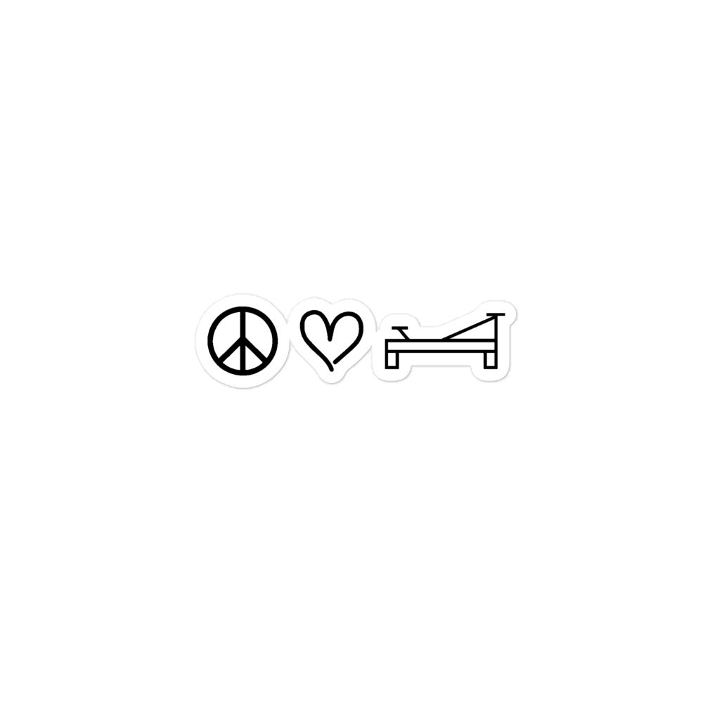 Peace Love Pilates Sticker