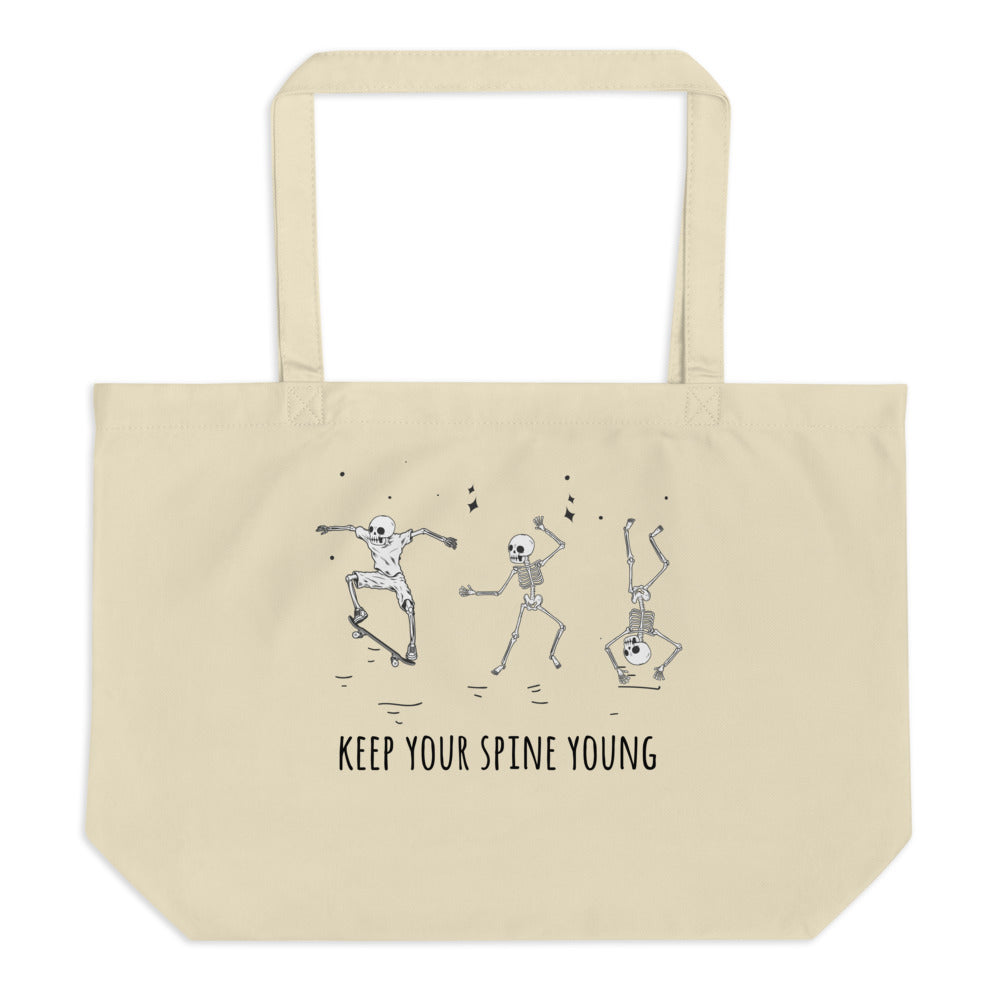 Spine Young Canvas Tote Bag