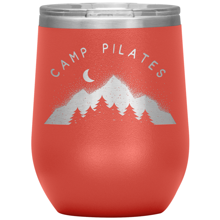 Camp Pilates Wine Tumbler
