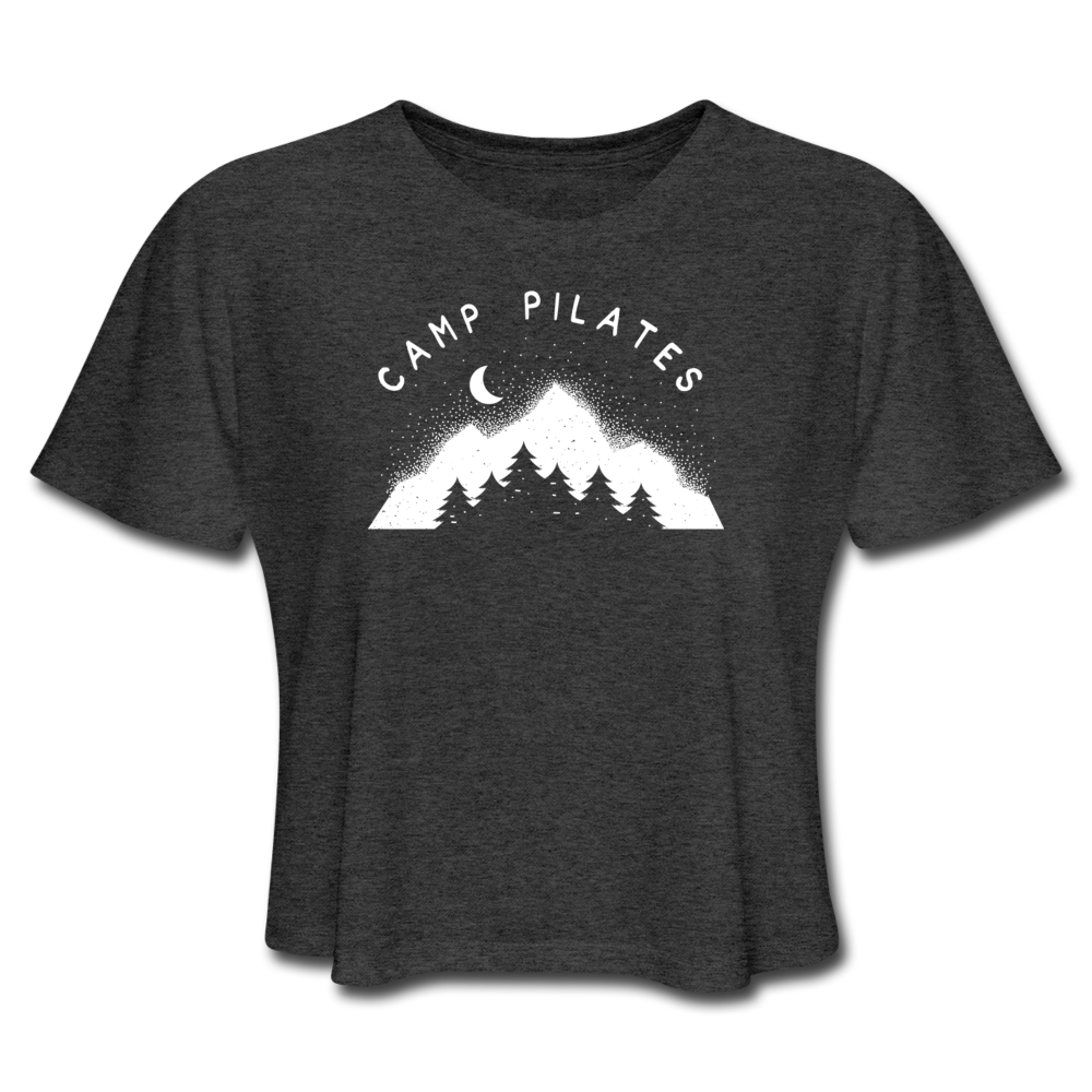 Camp Pilates Crop T-Shirt - deep heather