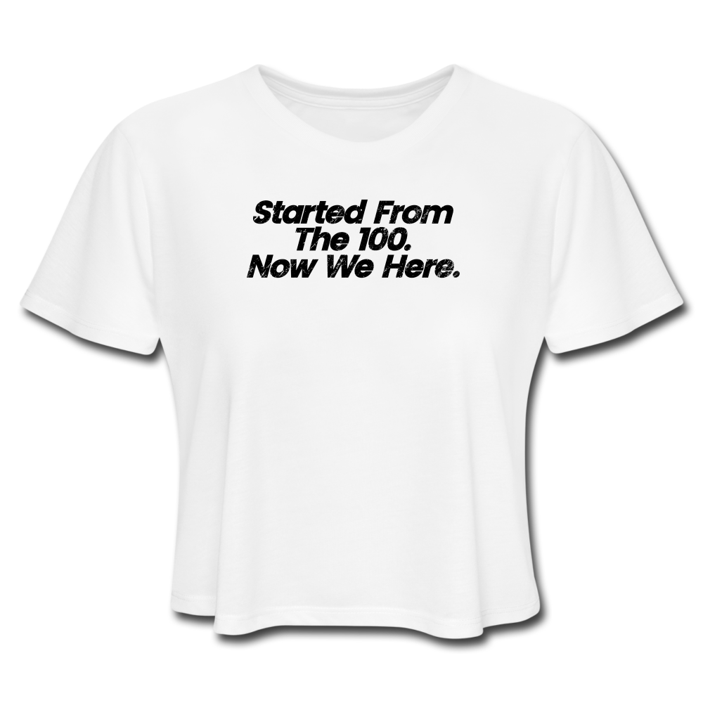 The Hundred Crop Top - white